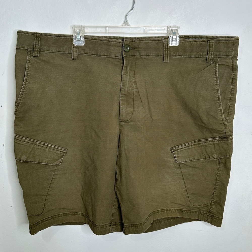 The Foundry Supply Co Mens Olive Green Cargo‎ Shorts Size 50 Stretch Utility